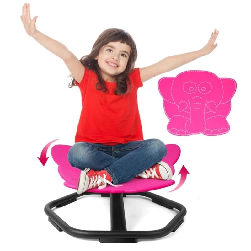 Outdoor Swivel Chair 360° Spin Toy for Kids Swing Seat Sensory Balance Funny Chairs Relief Motion Sickness Toys For Boys Girls