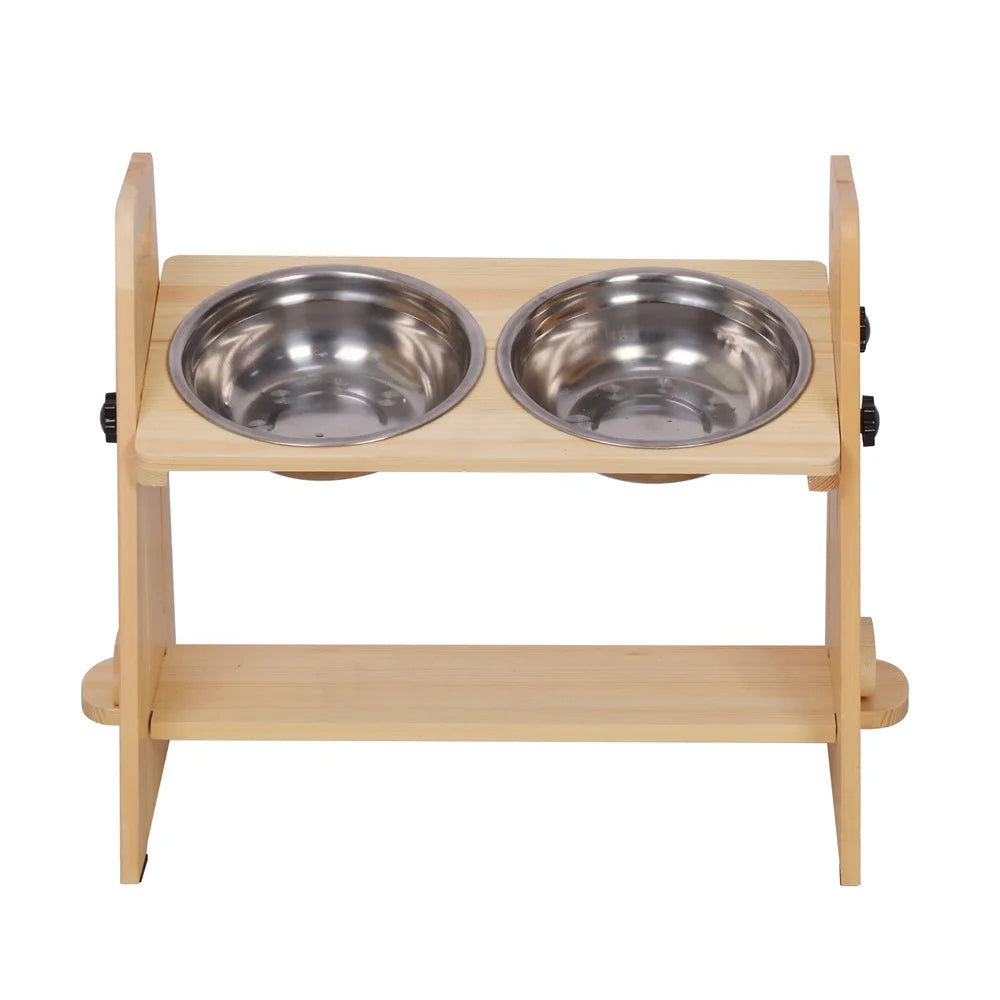 Height Adjustable Elevated Dog Bowls Tall Raised Feeder Stand Dog Food Water Bowl Feeder Station for Large Medium Small Dogs