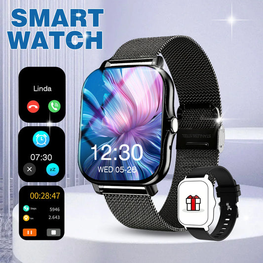Smart Watch, Wireless Calling, Message Reminder, Multiple Sports Modes, Weather Forecast, Outdoor Multi-Sport Watch